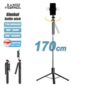 Wireless Bluetooth Selfie Stick 1.7M Tripod Stand with Bluetooth Remote Anti-shake Mobile Phone Stand Live Phone